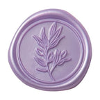 PONATIA Lilac Wax Seal Stickers - 50 Pcs Self- Adhesive Eucalyptus Wedding Seal Stickers, Perfect for Invitation Cards, Envelopes, Christmas Cards, Gift Wrapping, Party Menu Décor