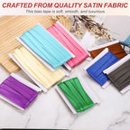 MECCANIXITY Double Fold Bias Tape for Sewing 5/8 Inch x 6 Yards Satin Pre-fold Continuous Binding Tape for Seaming Quilting Hemming Binding DIY Crafts, Orange
