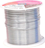 Mandala Crafts 20 Gauge Anodized Aluminum Craft Wire for Jewelry Making - 450 FT Colored Flexible Silver Copper True Blue Pink Ice Blue Green Wire - Bendable for Bonsai Armature Crafting Sculpting