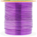 Mandala Crafts 22 Gauge Anodized Aluminum Craft Wire for Jewelry Making - 100 FT Colored Flexible Violet Wire - Bendable for Bonsai Armature Crafting Sculpting