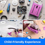 Makeblock mBot Robot Kit, STEM Projects for Kids Ages 8-12 Learn to Code with Scratch Arduino, Robot Kit for Kids, Computer Programming for Beginners Gift for Boys and Girls 8 Pink