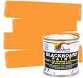 Chalkboard Blackboard Paint - Brush on Wood, Metal, Glass, Wall, Plaster Boards Sign, Frame or Any Surface. Use with Chalk Pen Wet Erase, Non-Toxic - Matte Finish [Orange] - (8.5oz Cover 32 sf)