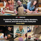 STARBOND 2 oz Black Medium-Thick Premium CA Glue, 6 oz Aerosol Accelerator Bundle, Cyanoacrylate Adhesive Super Glues, for Woodworking, Wood Knots and Voids, Woodturning, Guitar, Hobby