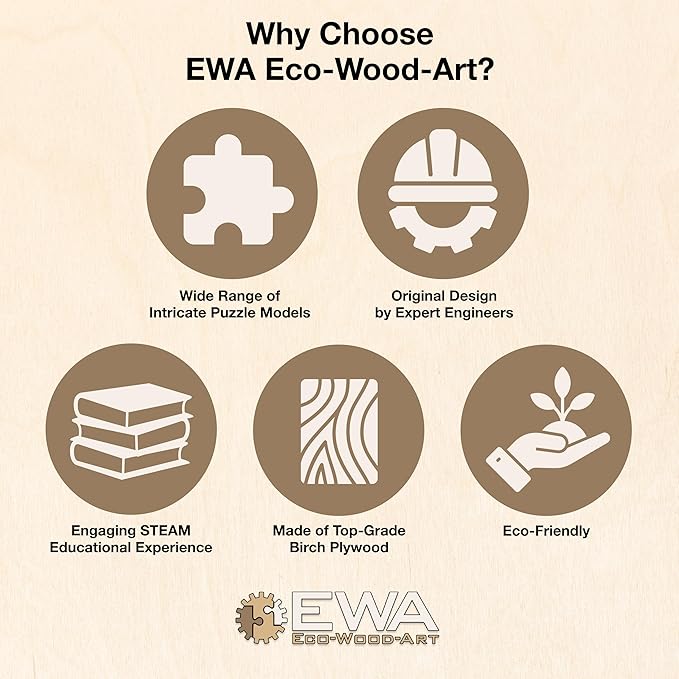 EWA Home Décor – Turtle Small 80 Pieces – Wooden Jigsaw Puzzle for Adults – Perfect for Artistic Home Decoration and Mindful Relaxation