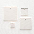 25 Acrylic Square Clear with Hole (Select Size) (6.0")