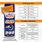 FIX & FUSION Activator Spray (13.5 Fl Oz), Instant Cure Accelerator for Cyanoacrylate (CA) Super Glue for Wood, Plastic, Rubber, Granite, and DIY & Professional, Accelerates Bonding Strength, (6 Pack)