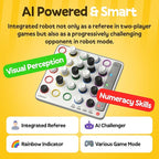 GiiKER Smart Four, 3D AI-Powered 4 in a Row Game, Strategy Board Games with Integrated Referee for 1-2 Players, Travel Games for Ages 6-12 and up, Birthday Gift for Kids Family Game Night