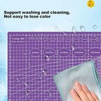 A5 Cutting Mat, Self Healing Sewing Mat, Craft Mat Double Sided 3-Ply Craft Cutting Board for Sewing Crafts Leather Fabric Scrapbooking Project Art Supplies, 8.6“ x 5.9”, Black