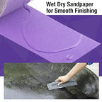 120 Grit PSA Purple Film Ceramic Sandpaper Roll, 2-3/4" Wide Continuous 10 Yard Longboard Sanding Roll Wet Dry Sanding Blocks Self Adhesive Sticky Back Sanding Sheets for Woodworking Automotive