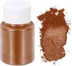 uxcell 10g/0.35oz Cosmetic Grade Mica Powder, 600 Mesh Mica Powder Natural Resin Epoxy Pigment Powders for Casting Resin, Candle Dye, DIY Nail Polish and Lip Gloss, Red Brown