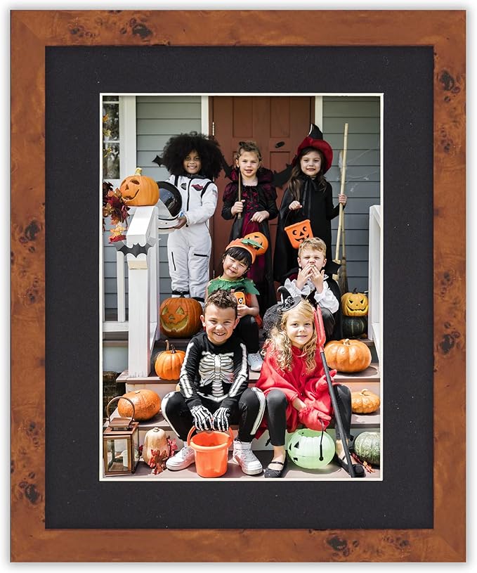 6x8 Mat for 8x10 Frame - Precut Mat Board Acid-Free Show Kit with Backing Board, Clear Bags, Black Photo Matte Made to Fit a 8x10 Picture Frame Matboard, Pack of 100