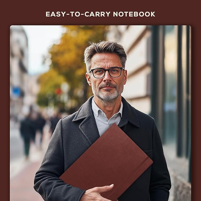 Beechmore Books A3 Sketchbook – 11.7x16.5 Premium Vegan Leather Bound Large Sketch Book Hardcover with 160 Thick 160gsm Perforated Ivory Pages, Blank Sketch Pad Gift Boxed Back Pocket Ribbon Bookmark