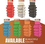 TORCHED DISPLAYS 4-Sided Rotating Display Stand - Craft Shows, Trade Shows, Markets - Small & Medium-Sized Items like Stickers, Postcards, Coasters, Note Pads, Napkins, Easy to Assemble (Orange)