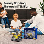 Sillbird Robot Building Kit with Remote Control Gifts for Kids Boys Ages 8-13, Coding STEM Robotic Technic Racer Car Toys for Birthday, Build 6in1 Model with 631 Pieces