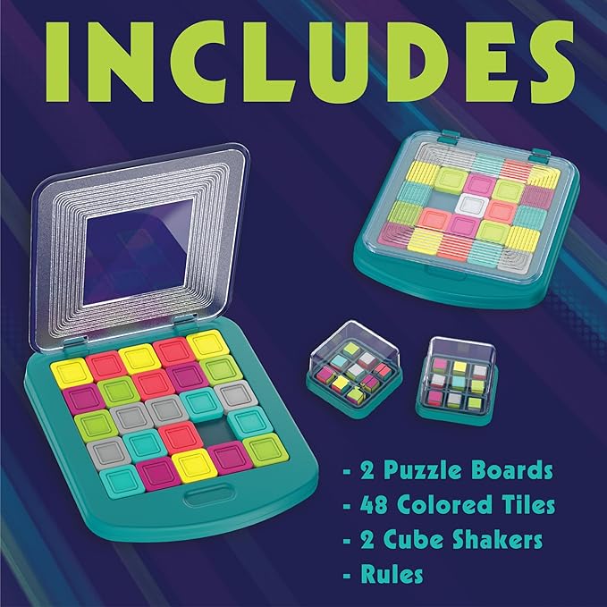 MindWare Color Slam Sliding Puzzle Game for 6 Year Olds and Up