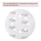 150pcs 240 Grit Sanding Discs, 5-Inch 8-Hole Sandpaper, for Woodworking or Automotive