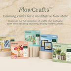 Lifelines FlowCrafts, Layered Wooden Wall Art - Framed Art Piece with 9 Layers, 5 Paint Colors, 9 Adhesive Patterns & Picture Frame - Sensory Arts & Crafts Kit for Teens & Adults - DIY Wall Décor