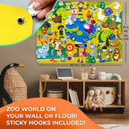 QUOKKA Zoo Felt Board for Kids 3-5 Years Old - Social Emotional Preschool Learning Activities for Ages 2-4