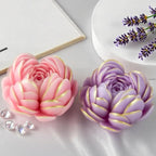 Heart Rose Cylinder Candle & Resin Mold - Resin Casting Silicone Molds for Home Decor & Candle Making Wave Spiral Mold