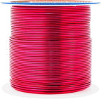 Mandala Crafts 20 Gauge Anodized Aluminum Craft Wire for Jewelry Making - 100 FT Colored Flexible Raspberry Wire - Bendable for Bonsai Armature Crafting Sculpting