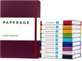 PAPERAGE Lined Journal Notebook, 10 Pack, (Bright Rainbow), 160 Pages, Medium 5.6 in x 8 in - 100 GSM Thick Paper – Hardcover Journaling Notebook for Work, School & Note Taking