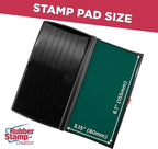 Large Premium Green Ink Stamp Pad - 3" by 6" - Quality Felt Pad