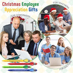 Eaasty 24 Pcs Christmas Gifts for Coworkers Appreciation Ballpoint Pens Bulk Coworkers Are Like Christmas Lights Holiday Thank You Gifts for Employee Team Colleagues (Appreciation)