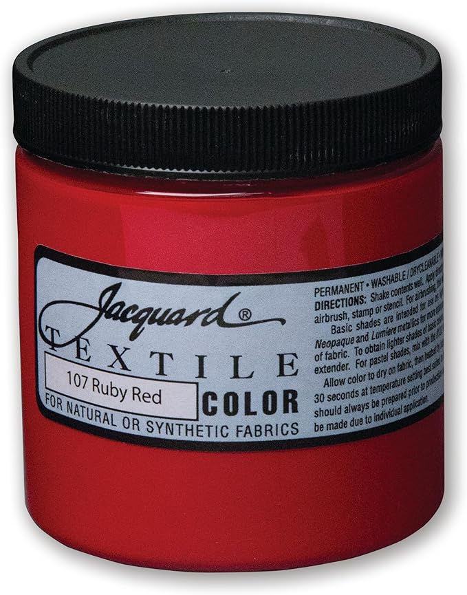 Jacquard Ruby RED Textile Color Paint