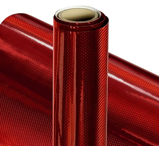 VViViD Mosaic+ Crafting Vinyl (Red Carbon Holographic, 1ft x 5ft)