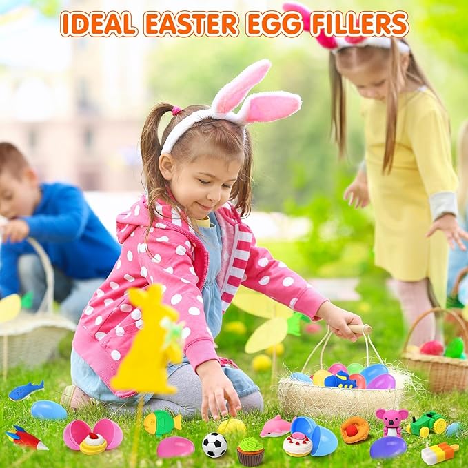 100 Pack Animal Erasers Desk Pet for Kids 3D Puzzle Pencil Eraser Take Apart Bulk Treasure Box Toy for Classroom School Prize Kids Party Favors Back to School Supplies Goodie Bag Stuffers Gift(Random)