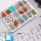 18 Grids Plastic Organizer Box with Dividers, Clear Compartment Container Storage for Beads Crafts Jewelry Fishing Tackles, Size 7.9 x 6.2 x 1.2 in
