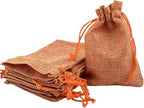 Palmhomee Pack of 25 Burlap Gift Bags with Drawstring Linen Jewelry Pouches Wedding Hessian Jute Bags for Birthday Jewelry and Treat Pouches Party Wedding Favors Gift Art and DIY Craft (4x5.6 Inch,