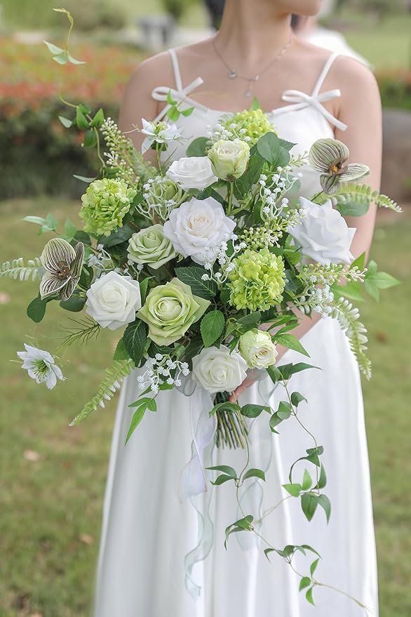Serra Flora Artificial Greenery Stems Box Set,(Pack of 37pcs) with 8 Kinds of Faux Pink Green Filler for DIY Bridal Bouquets Wedding Floral Arrangement Table Centerpieces
