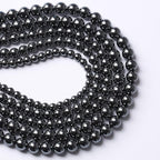 51pcs 8mm AAA Black Hematite Beads Natural Stone Gemstone Round Loose Beads for Jewelry Making DIY Bracelets Necklace Earrings