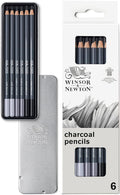 Winsor & Newton Studio Collection, 6 Count, Charcoal Pencils