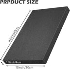 4 Pcs Polyurethane Foam Sheet- 16 x 12 x 1.5 Inch Cuttable Foam Inserts for Cases- Packing Foam Pads for Toolbox Camera Storage and Crafts