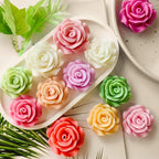 2 Pack Flower Soap & Candle Mold - Silicone 3D Molds for Flower, Peony & Home Decor - Resin Casting & Making Molds