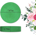 Max Shape Round Floral Foam Blocks,Large Dry Floral Foam for Artificial Flowers,Craft Project,Wedding Aisle Flowers,Arty Decoration 6 Pack (7.87'')