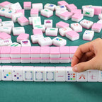 American Mahjong Set 160 Quality White Tiles (1.2 Inch, Tiles Only) American Mahjong Game Set for Ideal Gifts, No Additional Accessories