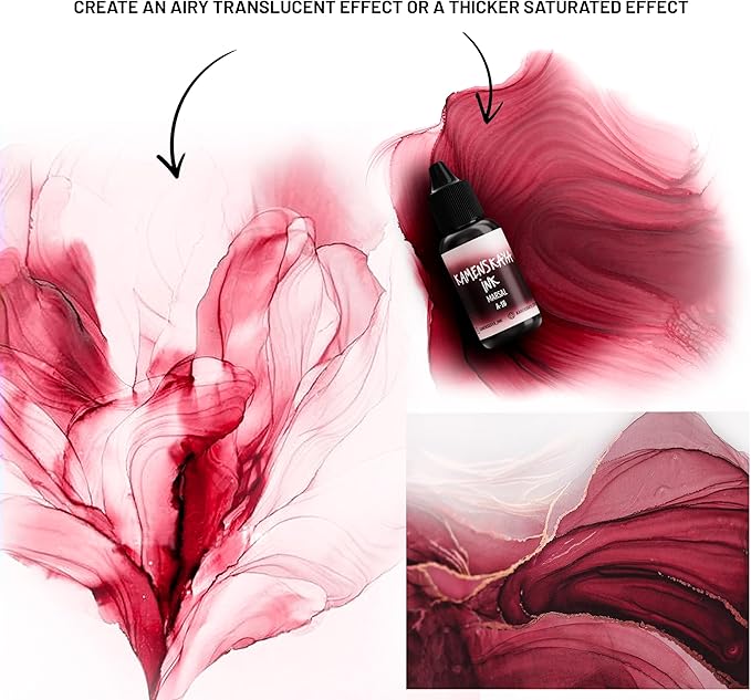 Alcohol Ink Set - 34 Color Variations - Set #18-4 Alcohol Inks x 0.51 fl oz (15 ml)