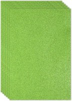 PATIKIL 2mm(1/10") Thick Non Adhesive Glitter Foam Sheet 16x24inch(40x60cm) Light Green, EVA Shiny Foam Board for Craft, 6 Pcs