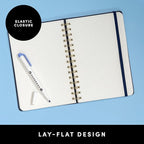 PAPERAGE Graph Paper Spiral Notebook & Journal, (Lavender), 160 Pages, Medium 5.5 inches x 8 inches - 100 GSM Thick Graphing Paper, Hardcover, Double-Wire Grid Spiral Notebook