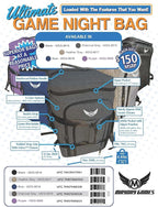 Ultimate Board Game Travel Bag – Durable Storage Case for Up to 10 Games, Water-Resistant, Adjustable Strap & Handles – Perfect for Game Nights, Conventions & Tournaments (Parent) (Purple)