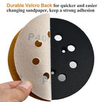 5-Inch 8-Hole Hook and Loop Sanding Discs 400-Grit Random Orbit Sandpaper, 100-Pack
