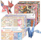 Origami Paper Kit 100 Sheets 6 Inch Square Double Sided Color 20 Vivid Colors for Hand Crafts Origami Paper Arts Creativity.Japanese Style