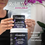 Prevention All Purpose Disinfectant Wipes – Cleaning Wipes Canister, Bulk Cleaner Towelettes for Salons, Spas, Clinics – Hospital Grade Surface Sanitizing – 160 Count per Canister (12 Pack)