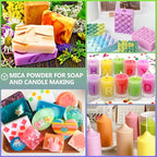 CHANGTIKEJI Mica Powder - 81 Colors - 10g/Bottle of Natural Pigment Powder for Epoxy Resin，Soap Making，Candle Making,Car Freshies,Dye,Nail Polish,Bath Bombs