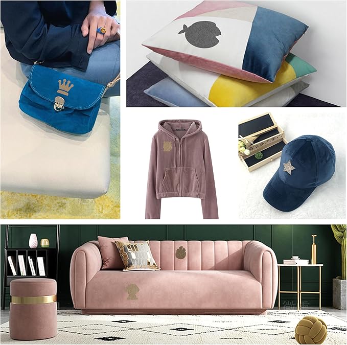 Azobur Sofa Fabric Repair Patch, 6 Piece Microfiber Patches, Self Adhesive Fabric Sofa Patch Repair Fabric, Luxurious Look, Quick Fix Sofa.(Gray)