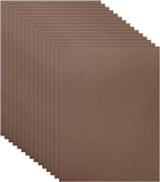 100 Sheets Coffee Color Cardstock 8.5 x 11 Craft Paper, 75lb Heavyweight Dark Brown Paper Card Stock for DIY Cards Making, Wedding Invitations, School Crafting, Memus, Greeting Cards