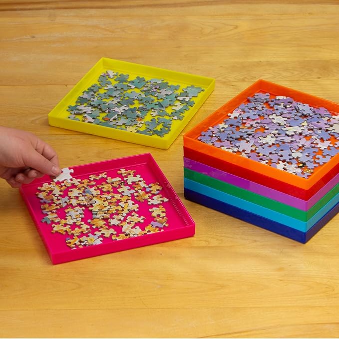 Bits and Pieces - Jumbo Puzzle Stack-Em Sorting Trays - Puzzle Gift